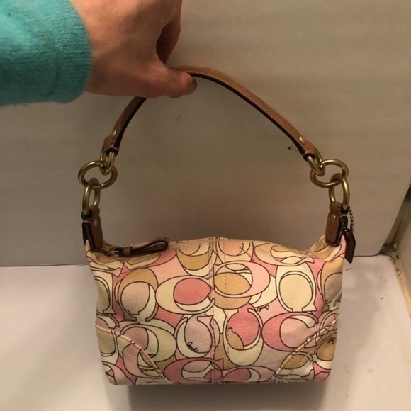 Coach pink tan optic c mini bag - Picture 5 of 9